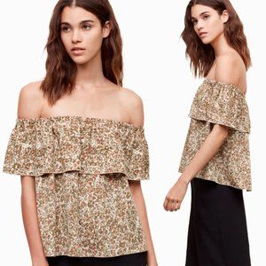 NWT WILFRED‎ Promener Leopard Off Shoulder Top Sz S